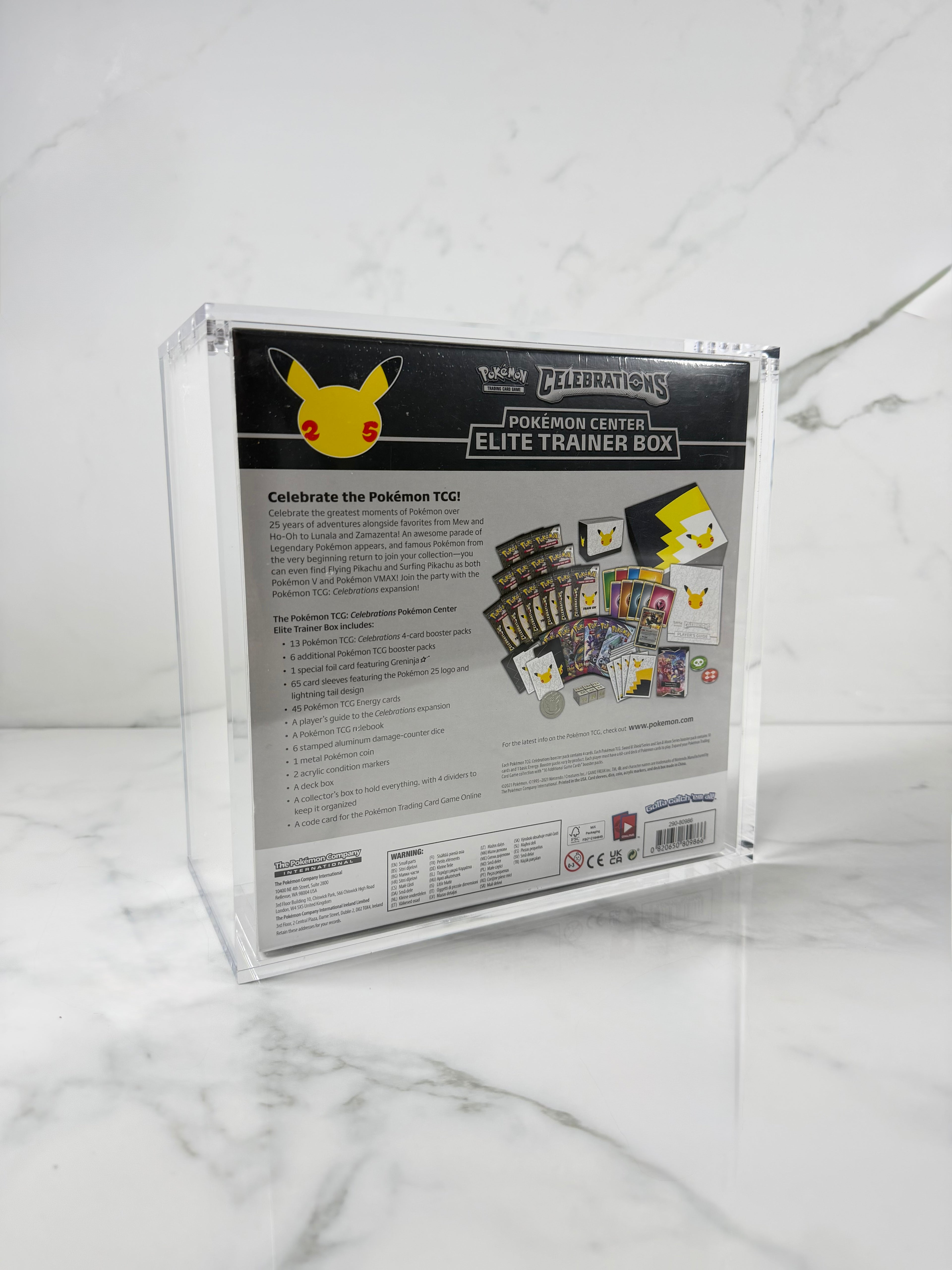 Premium Celebrations Pokemon Center ETB Acrylic