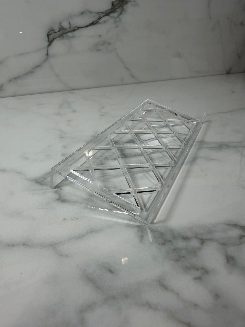 Crescent Display Riser Premium Acrylic Display Risers – Clear Edge Displays