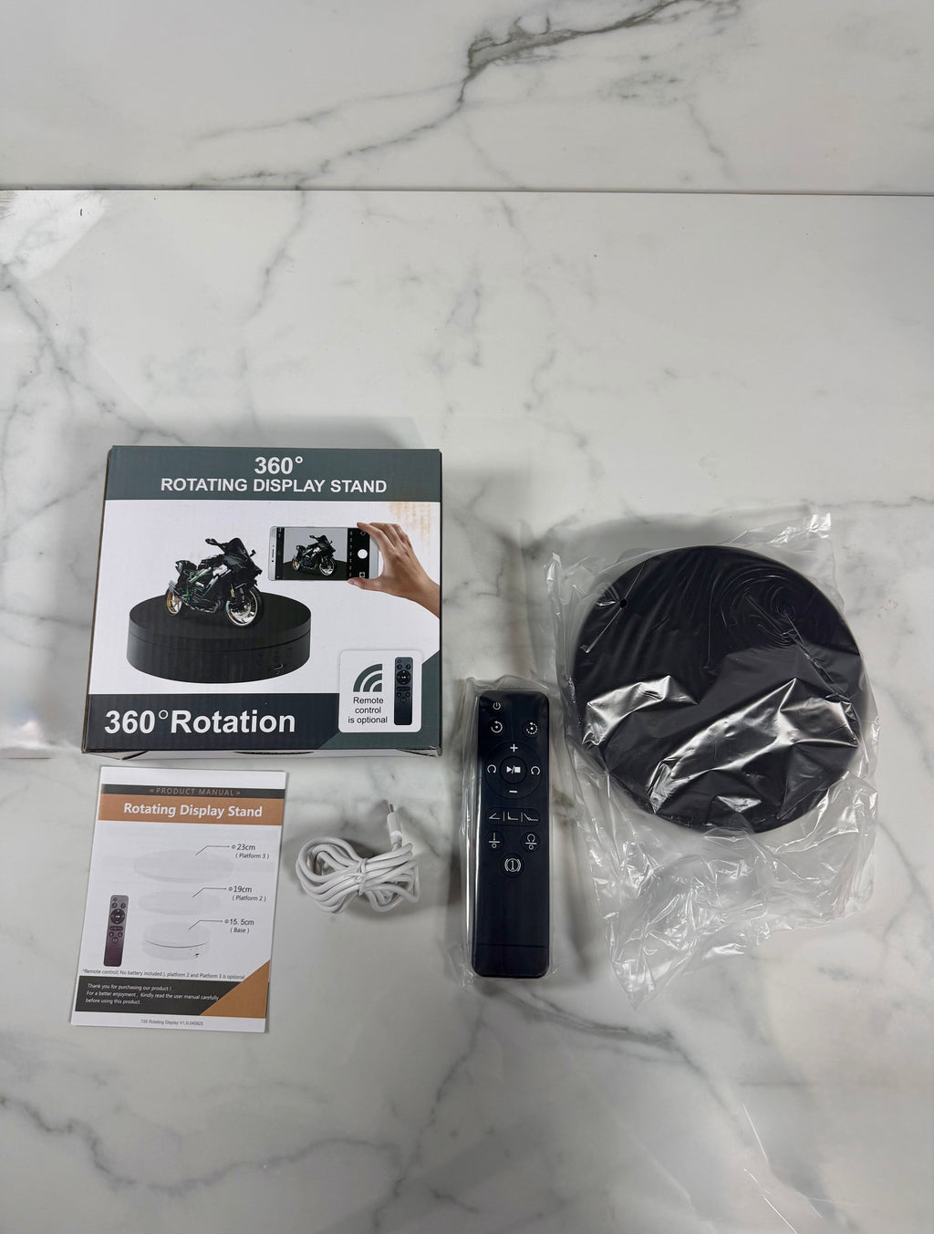 Rotating Turntable Display With Remote